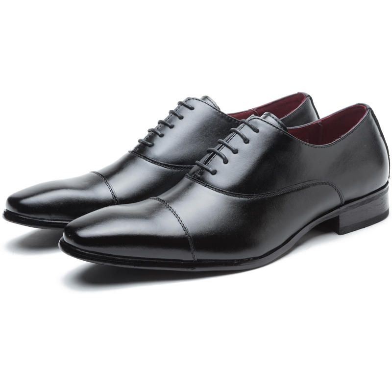 Męskie Formalne Buty Wizytowe Casual Business Genuine Leather Oksfordzie