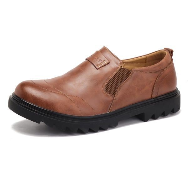 Męskie Mern Comfy Casual Business Elastyczny Pasek Slip On Oxfords