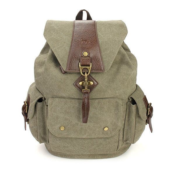 Casual Vintage Męskie Plecaki Canvas Women Backpack School Bags