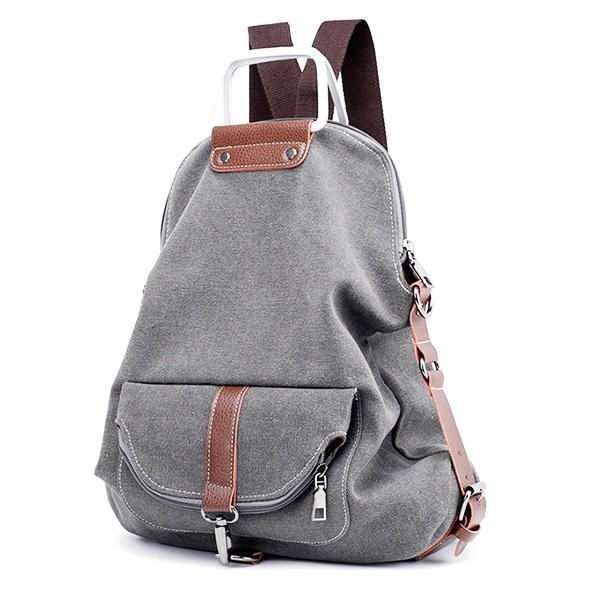 Damski Wielofunkcyjny Plecak Na Co Dzień Messenger Bag Canvas Backpack