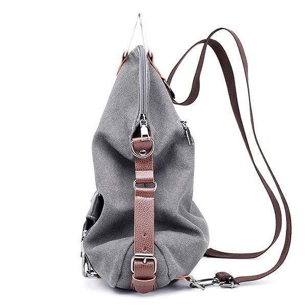 Damski Wielofunkcyjny Plecak Na Co Dzień Messenger Bag Canvas Backpack