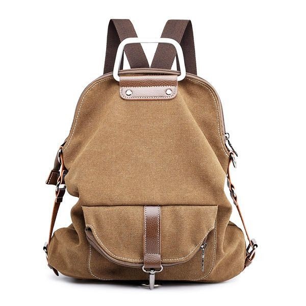 Damski Wielofunkcyjny Plecak Na Co Dzień Messenger Bag Canvas Backpack