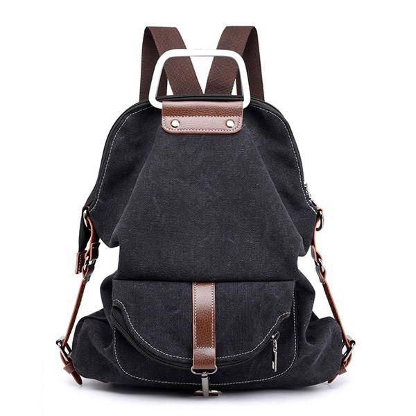 Damski Wielofunkcyjny Plecak Na Co Dzień Messenger Bag Canvas Backpack