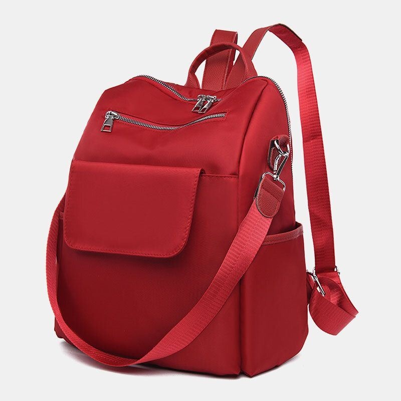 Kobiety Casual Oxford Duża Pojemność Klapka Kieszonkowy Pasek Na Zewnątrz Travel Crossbody Bag Plecak