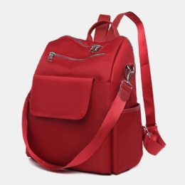 Kobiety Casual Oxford Duża Pojemność Klapka Kieszonkowy Pasek Na Zewnątrz Travel Crossbody Bag Plecak