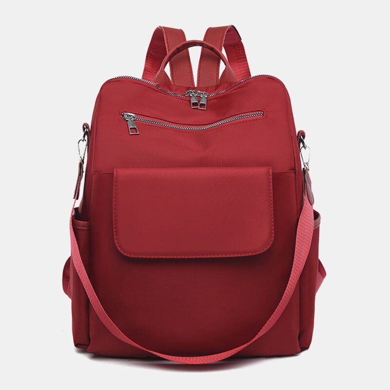 Kobiety Casual Oxford Duża Pojemność Klapka Kieszonkowy Pasek Na Zewnątrz Travel Crossbody Bag Plecak