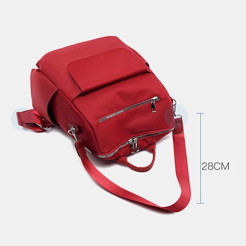 Kobiety Casual Oxford Duża Pojemność Klapka Kieszonkowy Pasek Na Zewnątrz Travel Crossbody Bag Plecak