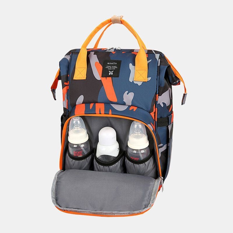 Kobiety Oxford Camo Wielofunkcyjny Wodoodporny Plecak O Dużej Pojemności Mommy Bag