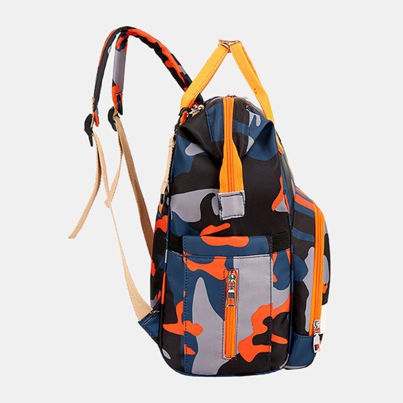 Kobiety Oxford Camo Wielofunkcyjny Wodoodporny Plecak O Dużej Pojemności Mommy Bag