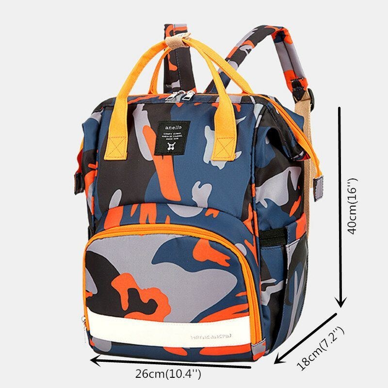 Kobiety Oxford Camo Wielofunkcyjny Wodoodporny Plecak O Dużej Pojemności Mommy Bag