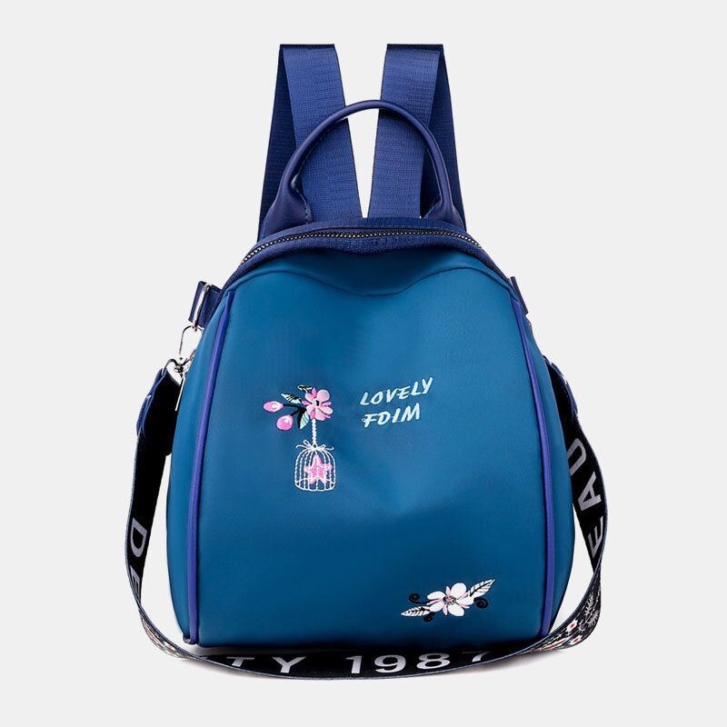 Kobiety Oxford Wodoodporny Haft Etniczny Plecak Multi-carry