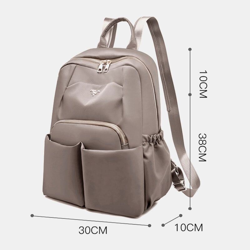 Kobiety Oxford Wodoodporny Plecak O Dużej Pojemności Z Wieloma Kieszeniami Outdoor Casual Travel Backpack