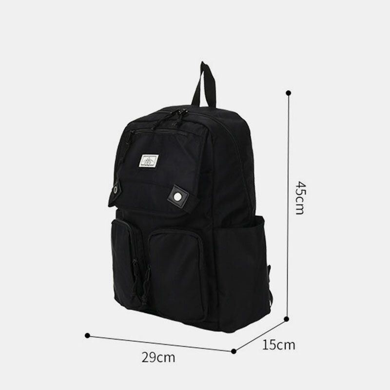 Mężczyźni 20l Nylon Wielofunkcyjny Multi-kieszeni Lekki Duża Pojemność 15.6 Cal Torba Na Laptop Plecak