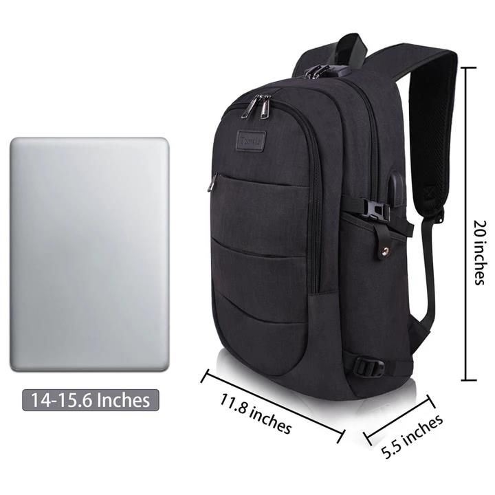 Mężczyźni Kobiety Duża Pojemność Moda Anti-theft Usb Plecak Outdoor Travel Bag