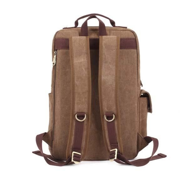 Mężczyźni Outdoor Canvas Shoulders Travel School Bags Plecaki O Dużej Pojemności