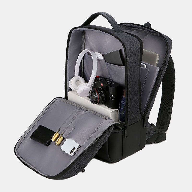 Mężczyźni Oxford 15.6-calowy Laptop Usb Do Ładowania Anti-theft Business Laptop Bag Plecak