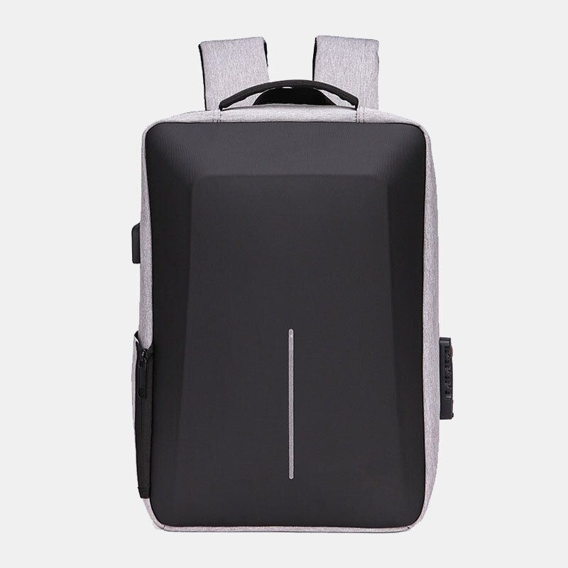 Mężczyźni Oxford Tkaniny O Dużej Pojemności Wodoodporne Ładowanie Usb 16 Cal Torba Na Laptopa Anti-theft Business Outdoor Torebka Plecak