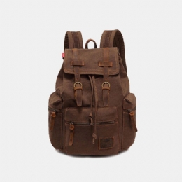 Mężczyźni Vinatge Canvas Anti-theft Backpack Torba Podróżna Student Bag