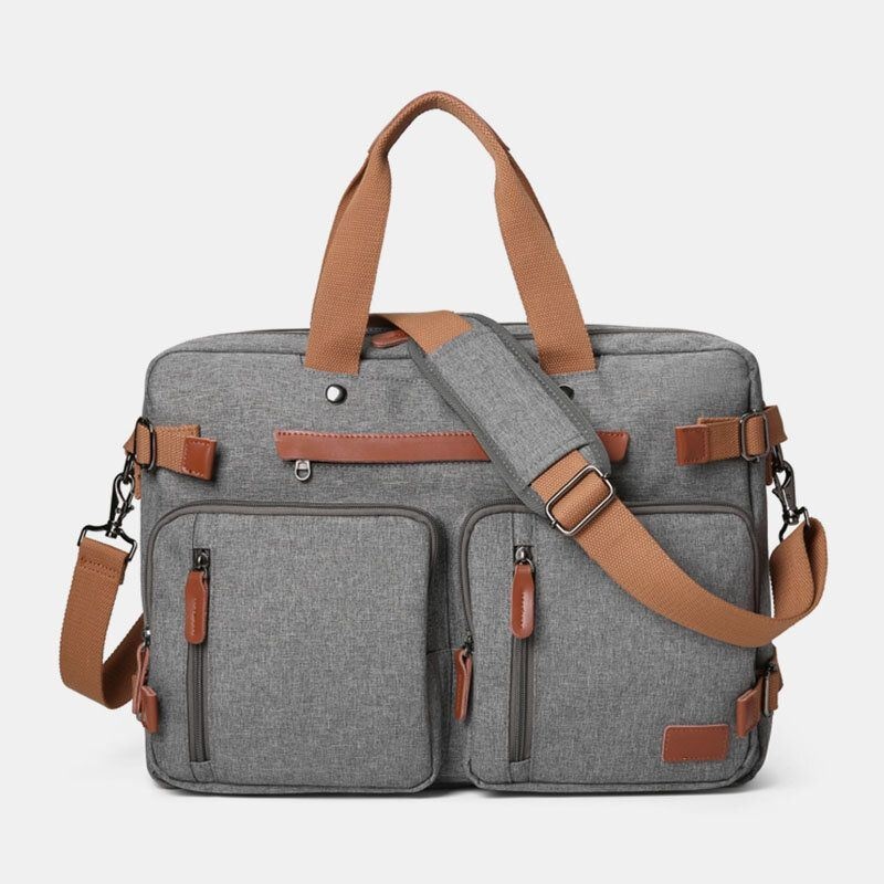 Męska Na Co Dzień Multicarry O Dużej Pojemności 15.6/17 Cal Torba Na Laptopa Plecak Z Wieloma Kieszeniami Torba Crossbody