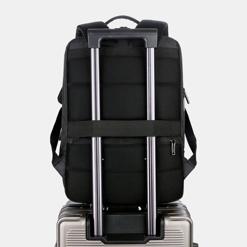 Męska Torba Na Laptopa O Dużej Pojemności Do Ładowania Usb 15.6 Cala Business Outdoor Backpack