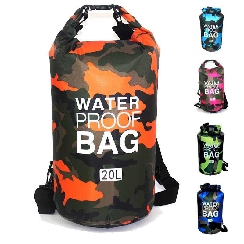 Męska Wodoodporna Lekka Torba Na Zewnątrz Camouflage Dry Bag Camo Compression Bag