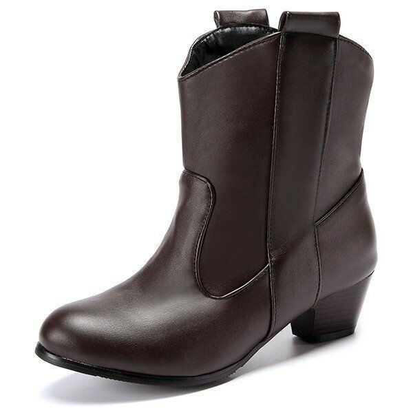 Duże Rozmiary Damskie Krótkie Buty Casual Outdoor High Heel Comfortableboots