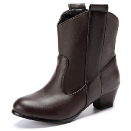 Duże Rozmiary Damskie Krótkie Buty Casual Outdoor High Heel Comfortableboots