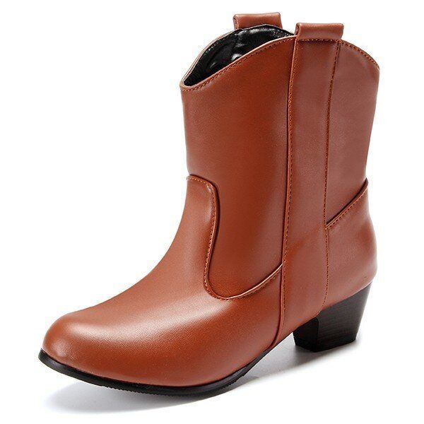 Duże Rozmiary Damskie Krótkie Buty Casual Outdoor High Heel Comfortableboots