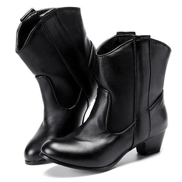 Duże Rozmiary Damskie Krótkie Buty Casual Outdoor High Heel Comfortableboots