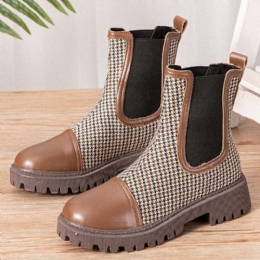 Kobiety Moda Retro Casual Wygodne Buty Chelsea Na Platformie