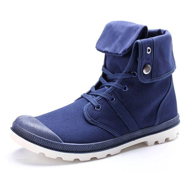 New Fashion Men Casual High Top Brezentowe Buty Outdoor Lace-up Sport Sneakers Shoes