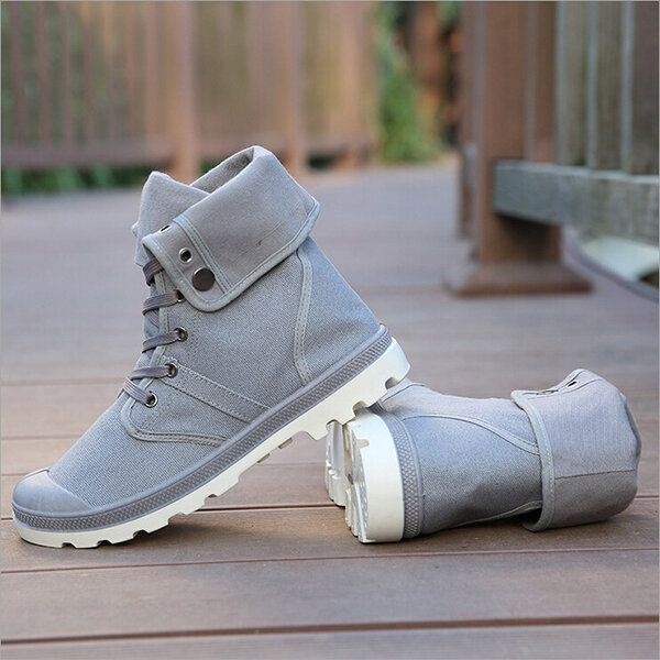 New Fashion Men Casual High Top Brezentowe Buty Outdoor Lace-up Sport Sneakers Shoes