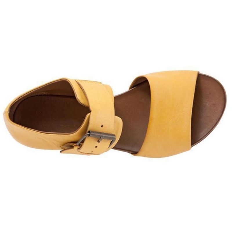 Damskie Duże Rozmiary Rzym Peep Toe Casual Buckle Płaskie Sandały