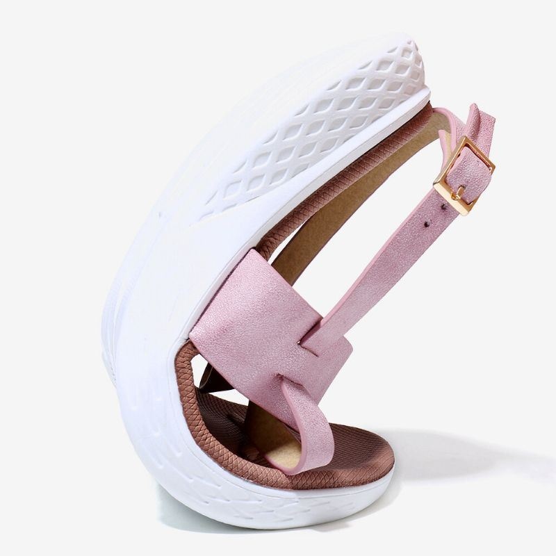 Kobiety Flip Flop Slingback Buckle Miękka Podeszwa Casual Płaskie Sandały