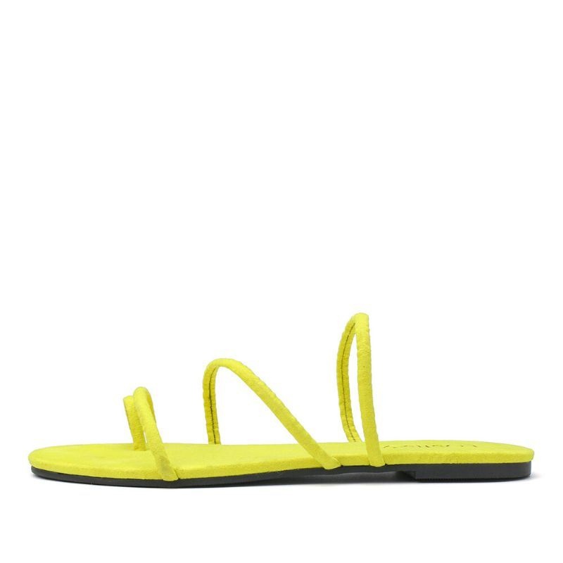 Kobiety Solid Color Toe Ring Strappy Casual Sandały