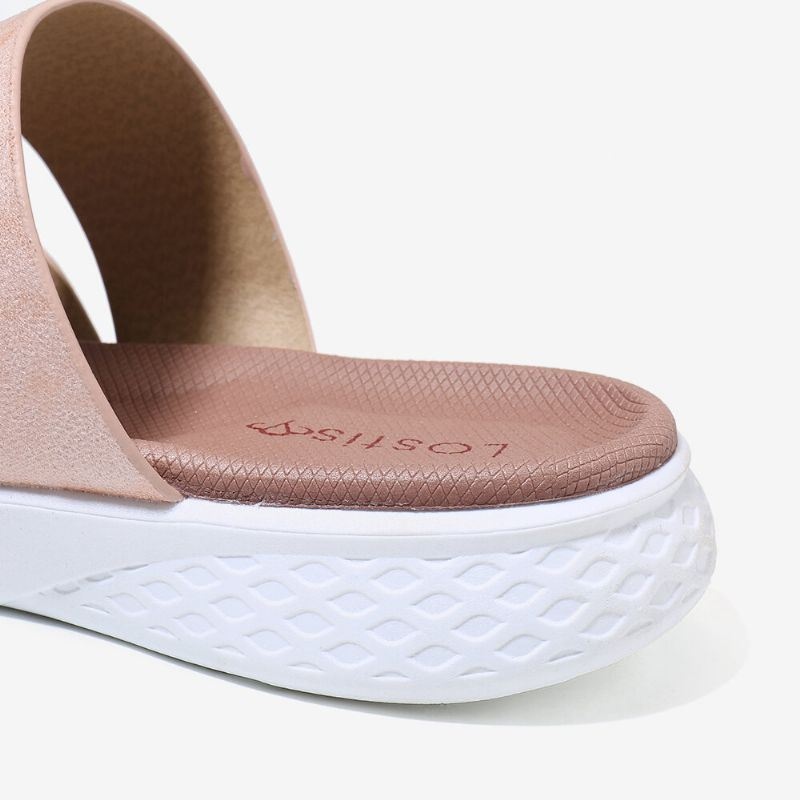 Kobiety Toe Ring Slip On Miękka Podeszwa Casual Letnie Płaskie Sandały