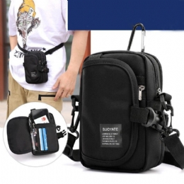 Ekskluzywny Dla Mężczyzn Przekątna Na Ramię Cross-body Outdoor Sports Torebka Na Telefon Oxford Tkaniny Wielofunkcyjne Sportowe Kieszenie