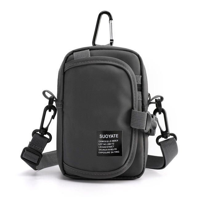 Ekskluzywny Dla Mężczyzn Przekątna Na Ramię Cross-body Outdoor Sports Torebka Na Telefon Oxford Tkaniny Wielofunkcyjne Sportowe Kieszenie