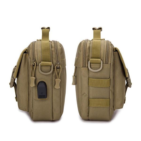 Men New Canvas Tactical Camo Casual Crossbody Bag