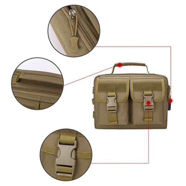 Men New Canvas Tactical Camo Casual Crossbody Bag