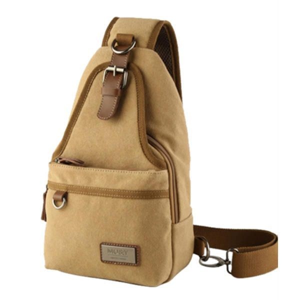 Mężczyźni Canvas Retro Crossbody Bag Torba Na Klatkę Piersiową Casual Outdoor Sports Shoulder Bag