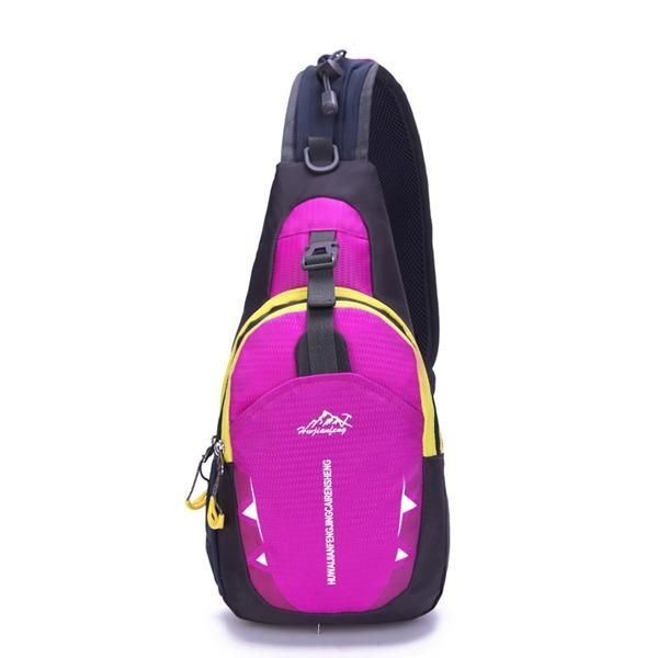 Mężczyźni Kobiety Nylon Wodoodporna Torba Crossbody Outdoor Sport Casual Torba Na Klatkę Piersiową