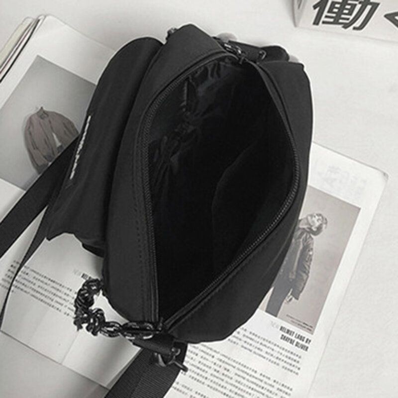 Mężczyźni Nylon Hip-hop Oddychająca Torba Na Ramię Crossbody Na Wszystkie Mecze