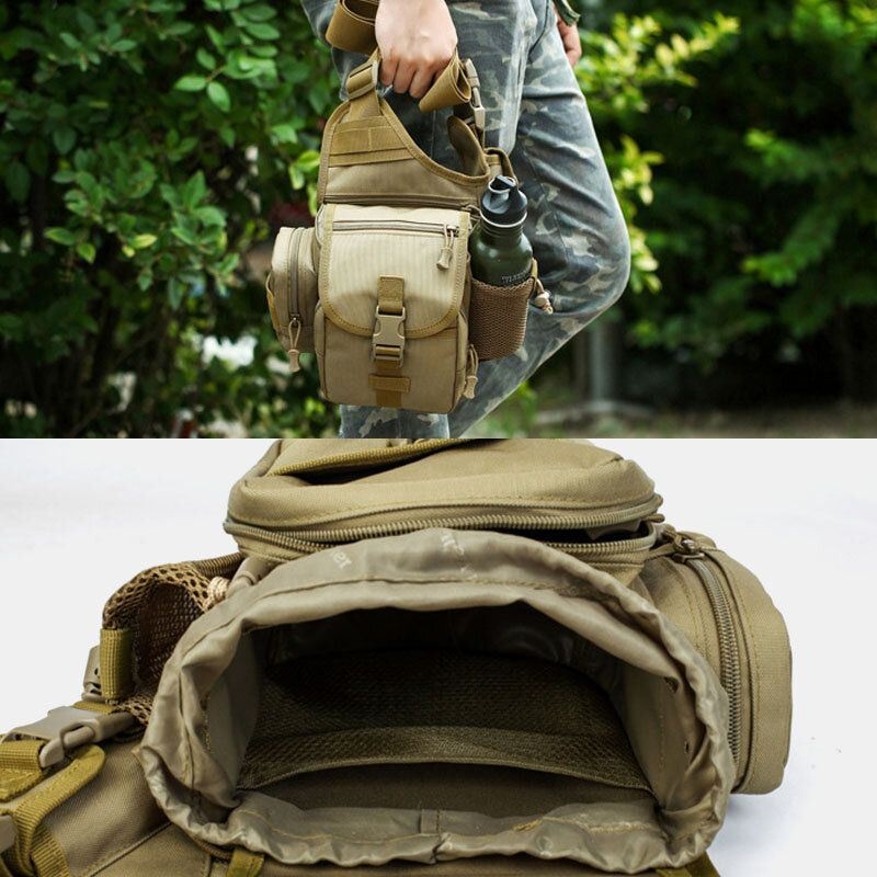 Mężczyźni Oxford Outdoor Riding Sports Camo Wodoodporna Torba Crossbody O Dużej Pojemności Torba Na Pas Torba Podsiodłowa