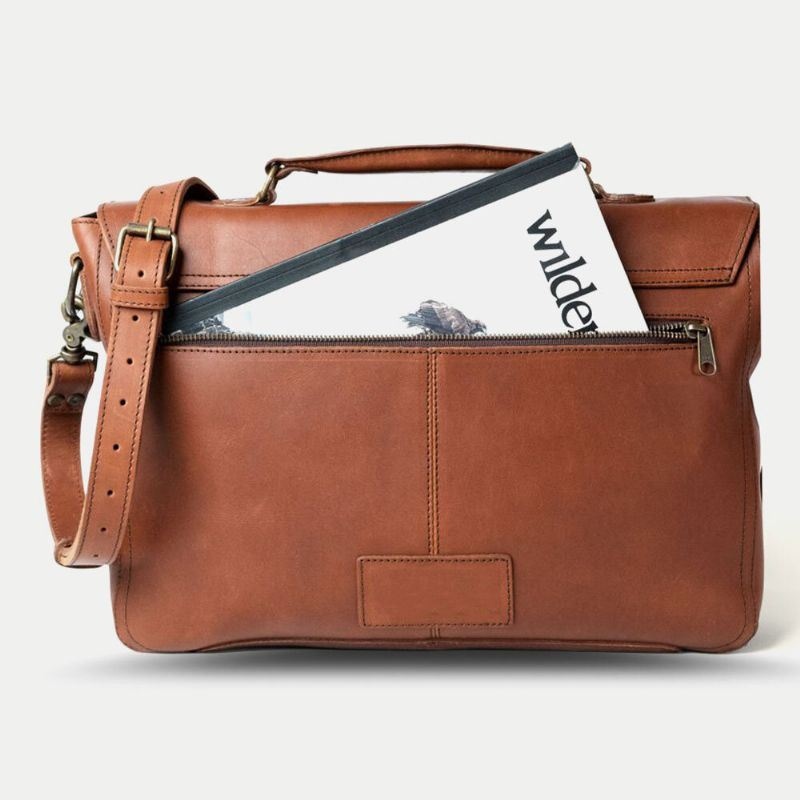 Mężczyźni Pu Leather Wielofunkcyjny Vintage 15.6-calowy Laptop Anti-theft Teczki Torba Crossbody Torba