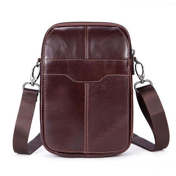 Męska Damska Torba Z Prawdziwej Skóry Na Co Dzień Business Vintage Crossbody Bag