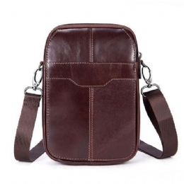 Męska Damska Torba Z Prawdziwej Skóry Na Co Dzień Business Vintage Crossbody Bag