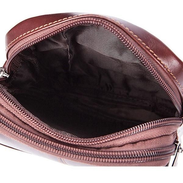 Męska Damska Torba Z Prawdziwej Skóry Na Co Dzień Business Vintage Crossbody Bag