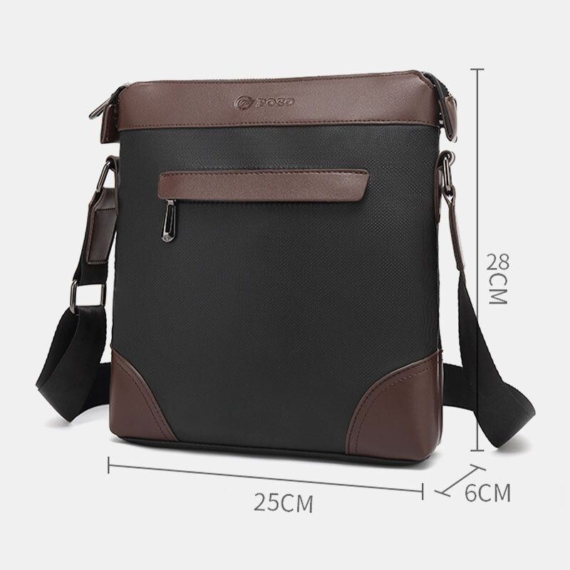 Męska Nylonowa Na Co Dzień Patchworkowa Wodoodporna Odporna Na Zużycie Torba Typu Crossbody