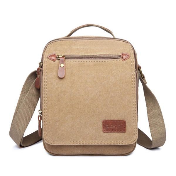 Męska Płócienna Torebka Ipad Torba Outdoor Crossbody Bag